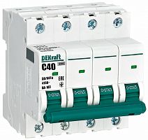 Выключатель автоматический DEKraft ВА-103 4п 40А C 6кА фото Выключатель автоматический DEKraft ВА-103 4п 40А C 6кА картинка